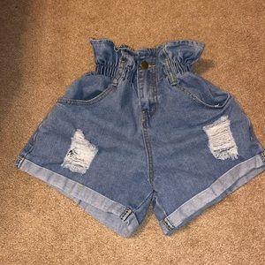 paper bag short. would work for XS/S